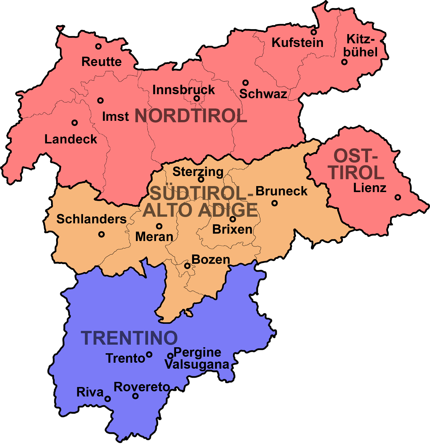 Tirol-Suedtirol-Trentino